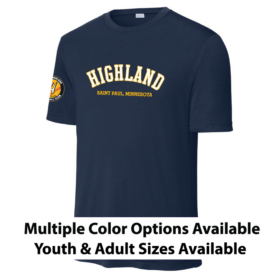 Highland Softball - Full Front Printed Performance Tee (ST350)