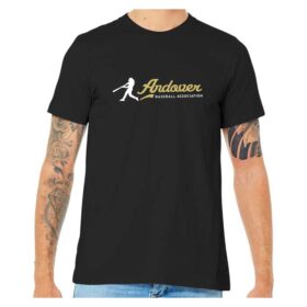 Andover Baseball - Black Short Sleeve Printed Tee (BC3001)