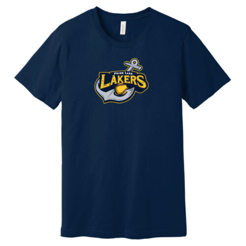 Prior Lake Fastpitch - Navy Short Sleeve Printed Tee (BC3001)