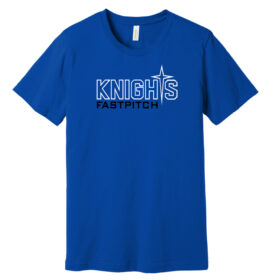 Knights Fastpitch - Royal Blue Short Sleeve Printed Tee (BC3001)