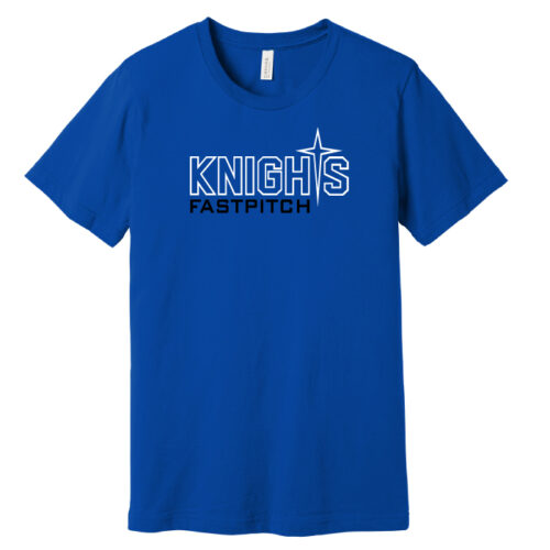 Knights Fastpitch - Royal Blue Short Sleeve Printed Tee (BC3001)