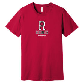 Richfield Rockets Baseball - Red Short Sleeve Printed Tee (BC3001)