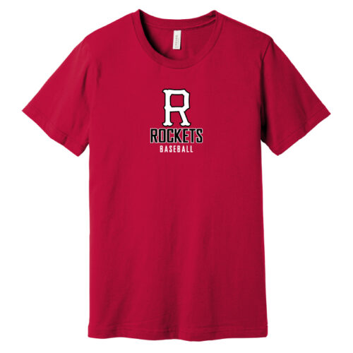 Richfield Rockets Baseball - Red Short Sleeve Printed Tee (BC3001)