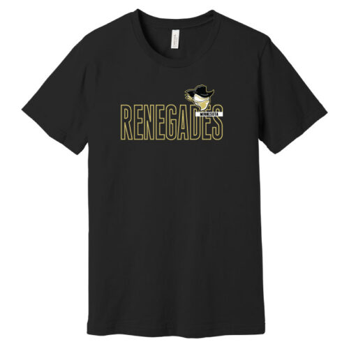 Renegades - Black Short Sleeve Printed Tee (BC3001)