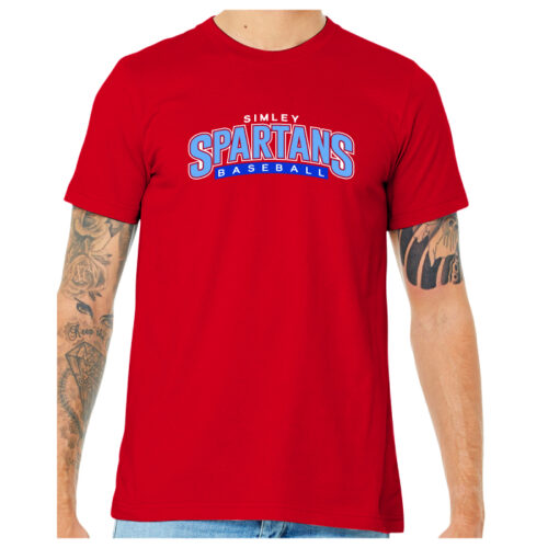 Simley Baseball - Short Sleeve Printed Tee (BC3001) - Image 2
