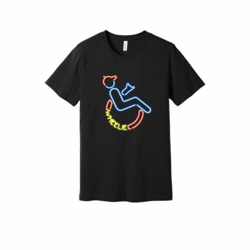Wheelie - Short Sleeve Neon Sign Printed Tee (BC3001CVC)