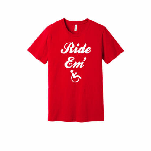 Wheelie - Short Sleeve Ride Em Printed Tee (BC3001CVC)