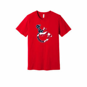 Wheelie - Short Sleeve USA Printed Tee (BC3001CVC)
