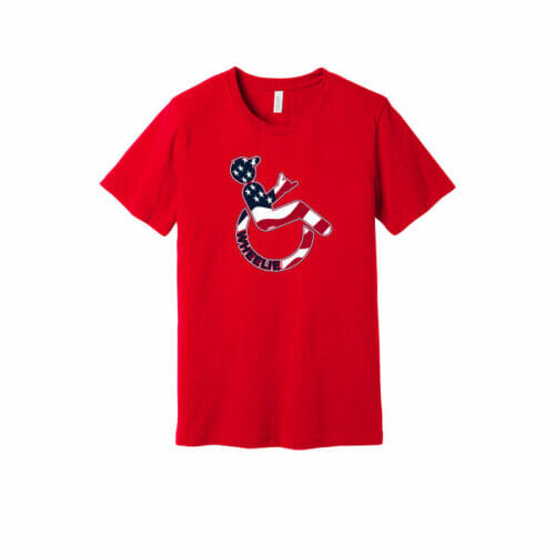 Wheelie - Short Sleeve USA Printed Tee (BC3001CVC)