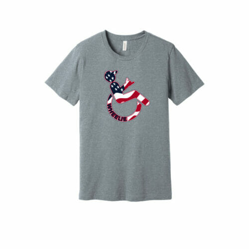 Wheelie - Short Sleeve USA Printed Tee (BC3001CVC) - Image 3