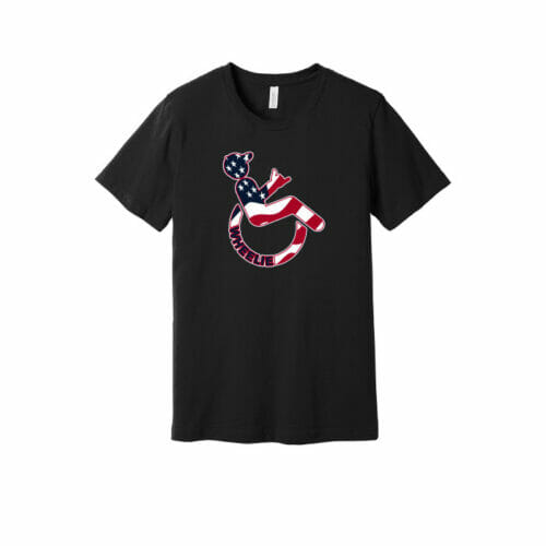 Wheelie - Short Sleeve USA Printed Tee (BC3001CVC) - Image 2