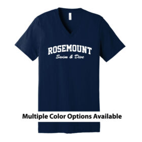 RHS Girls Swim & Dive - Short Sleeve Printed V-Neck Tee (BC3005)