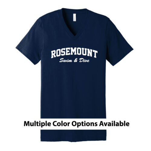 RHS Girls Swim & Dive - Short Sleeve Printed V-Neck Tee (BC3005)