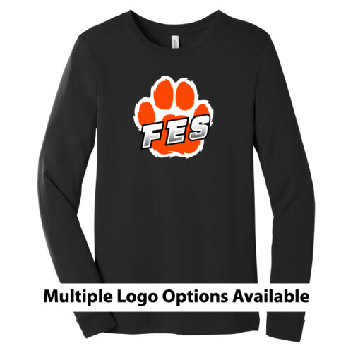 Farmington Elementary School - Black Longsleeve Printed Tee (BC3501)