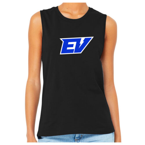 Eastview Lacrosse - Printed Women’s Jersey Muscle Tank (BC6003) - Image 3