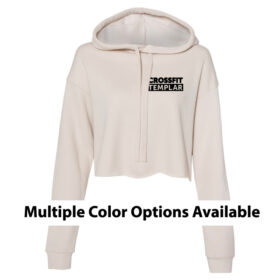Crossfit Templar - Embroidered Women’s Sponge Fleece Cropped Fleece Hoodie (BC7502)