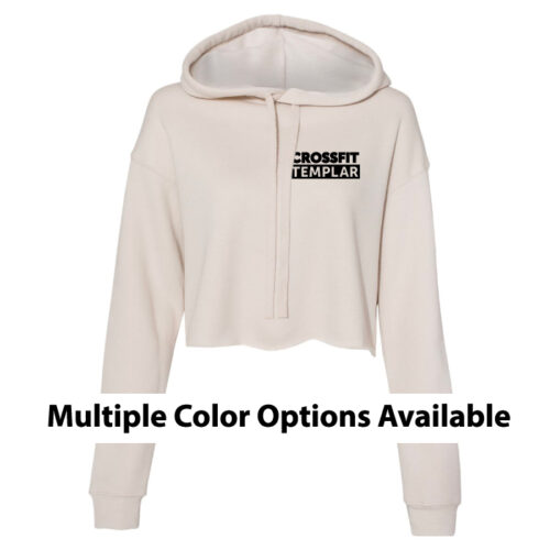 Crossfit Templar - Embroidered Women’s Sponge Fleece Cropped Fleece Hoodie (BC7502)