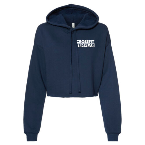 Crossfit Templar - Embroidered Women’s Sponge Fleece Cropped Fleece Hoodie (BC7502) - Image 2