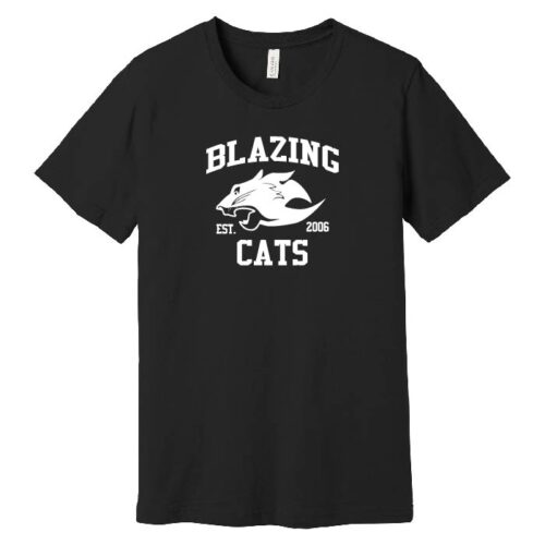 Blazing Cats - Black Short Sleeve Printed Tee (BC3001)
