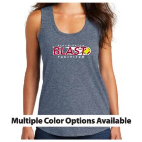 Bloomington Blast Fastpitch - Printed Women’s Perfect Tri Racerback Tank (DM138L)