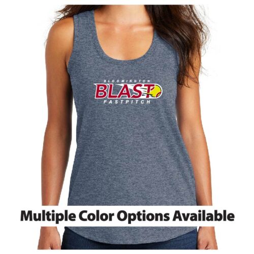 Bloomington Blast Fastpitch - Printed Women’s Perfect Tri Racerback Tank (DM138L)