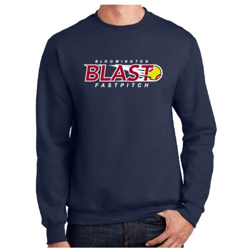 Bloomington Blast Fastpitch - Printed Fleece Crewneck Sweatshirt (PC90) - Image 2