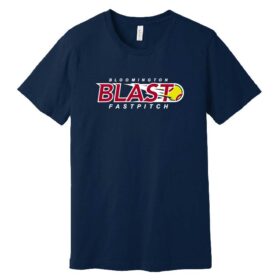 Bloomington Blast Fastpitch - Navy Short Sleeve Printed Tee (BC3001)