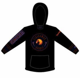 Firehawks Hockey - BLACK Full-Dye Hoodie