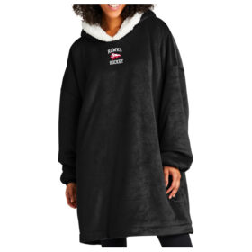 Blackhawk Hockey Association - Black Wearable Blanket (BP41)