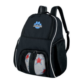Jefferson Jaguar Basketball - Black Embroidered Backpack (327850)