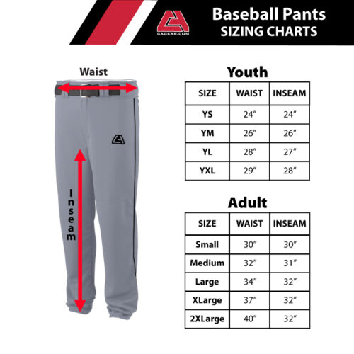 Andover Baseball - White with Black Piping Uniform Knickers - Image 2