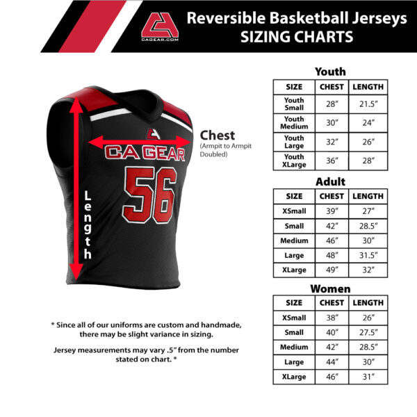 Sizing Charts Custom Apparel Inc.