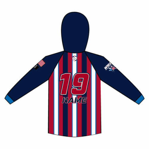 CA Warrior Tourney - Full-Dye Bowling Hoodie - Image 2