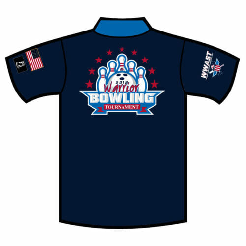 CA Warrior Tourney - Full-Dye Full-Button Bowling Polo - Image 2