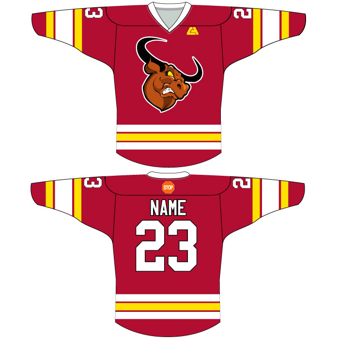 I created a custom Bulls Hockey Jersey. Hope you like! : r