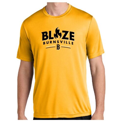Burnsville Baseball - Printed Gold Performance Tee (ST350)