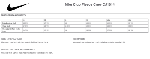New Prague Softball - Printed Nike Club Fleece Crew (CJ1614) - Image 3