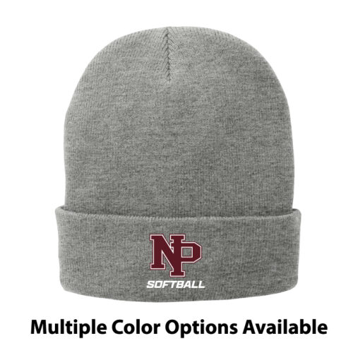 New Prague Softball - Embroidered Fleece-Lined Knit Cap (CP90L)
