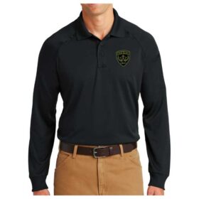 South Metro S.W.A.T. - Black Long Sleeve Snag-Proof Tactical Polo (CS410LS)