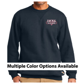 Dicks Valley Service - Embroidered Carhartt ® Midweight Crewneck Sweatshirt (CTK124)