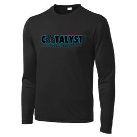 Catalyst Softball - Black Longsleeve Printed Performance Tee (ST350LS)