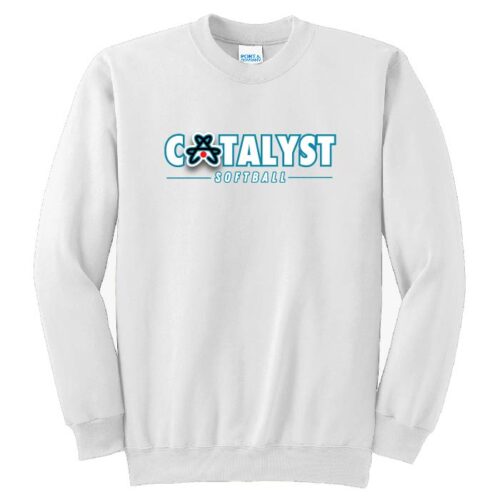 Catalyst Softball - Printed Fleece Crewneck Sweatshirt (PC90) - Image 2