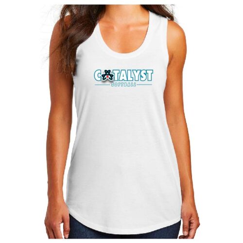 Catalyst Softball - Printed Women’s Perfect Tri Racerback Tank (DM138L) - Image 2