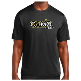 Como Ball - Black Printed Performance Tee (ST350)