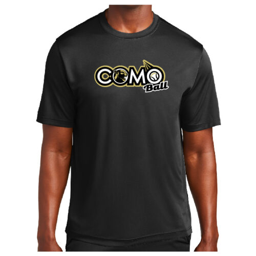 Como Ball - Black Printed Performance Tee (ST350)