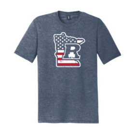 RAHA Boosters - Heathered Navy Perfect Blend Printed Tee (DM108)