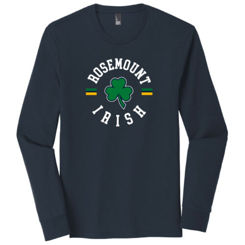 Rosemount Middle School - Navy Printed Perfect Tri ® Long Sleeve Tee (DM 132)