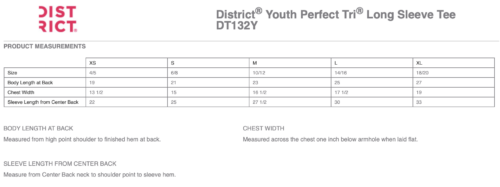 Eastview HS Lacrose - Black Printed District ® Perfect Tri ® Long Sleeve Tee (DM132) - Image 2