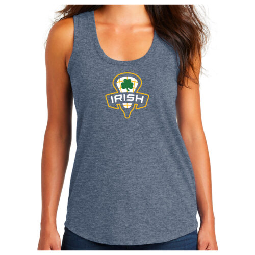 Rosemount Youth Lacrosse - Heather Navy Printed Women’s Perfect Tri Racerback Tank (DM138L)