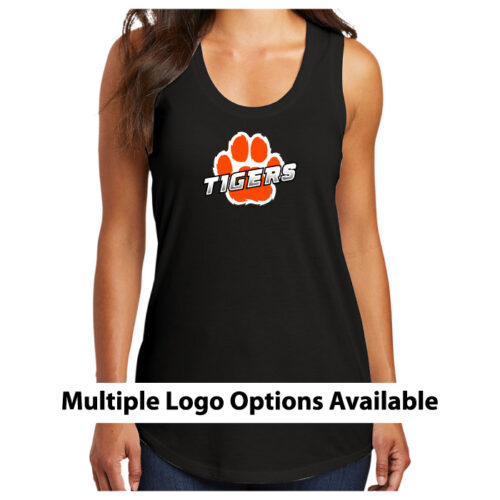 Farmington Elementary School - Black Printed Women’s Perfect Tri Racerback Tank (DM138L)